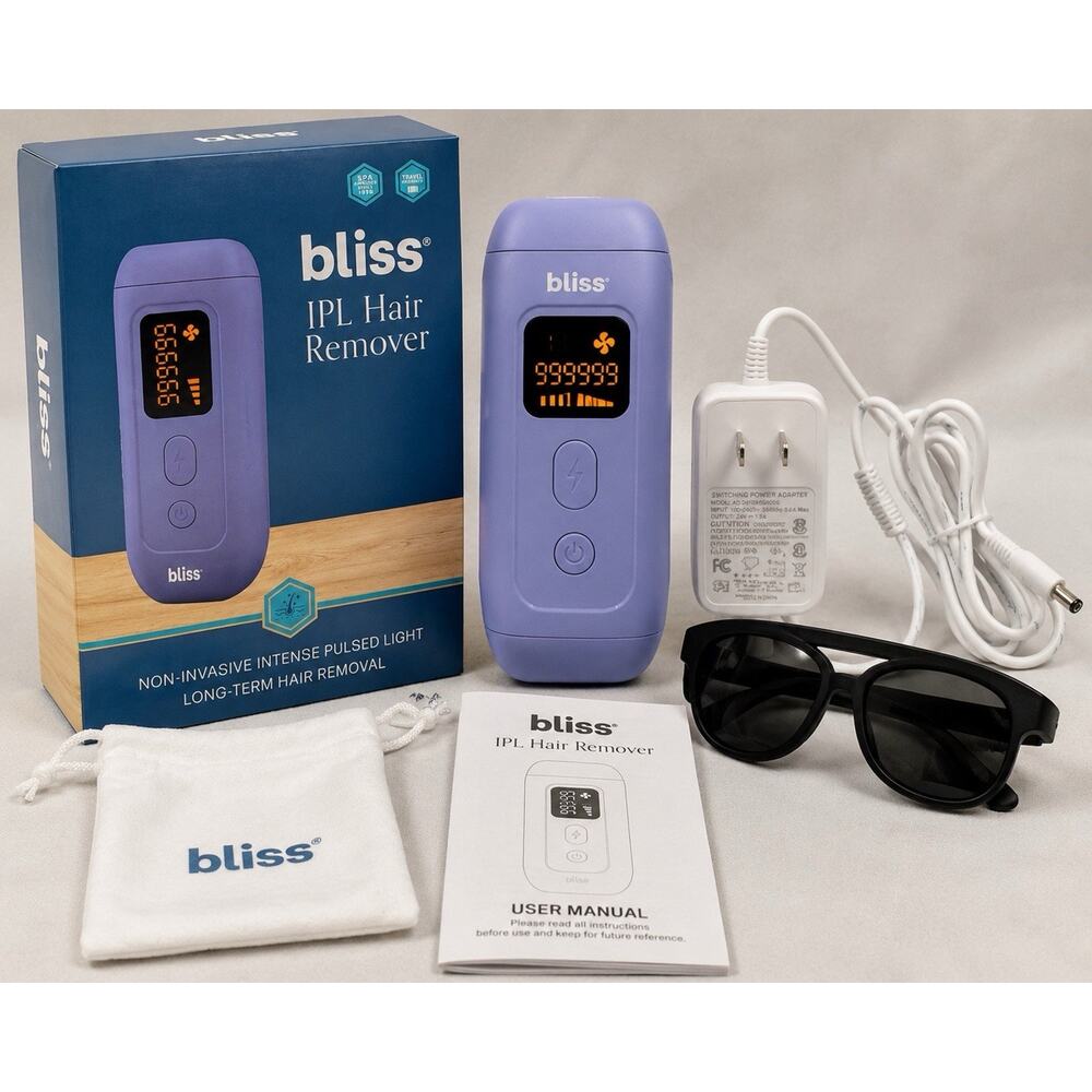 Bliss IPL Hair Remover Device Long Term Hair Removal BL-IPLHR-500 Complete